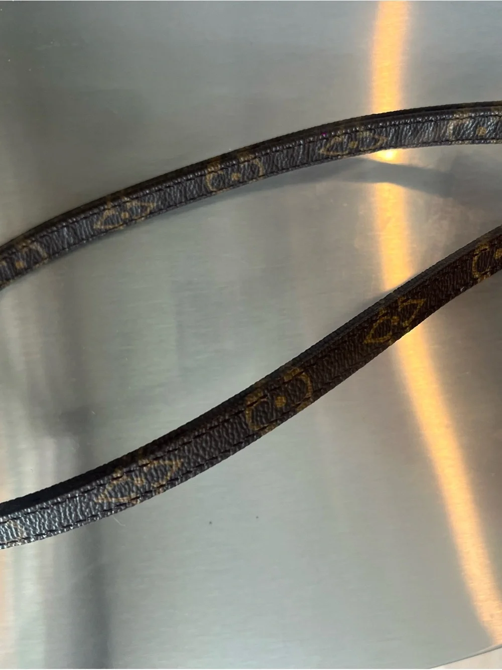 Louis Vuitton Monogram Leather Dog Leash in Brown and Tan